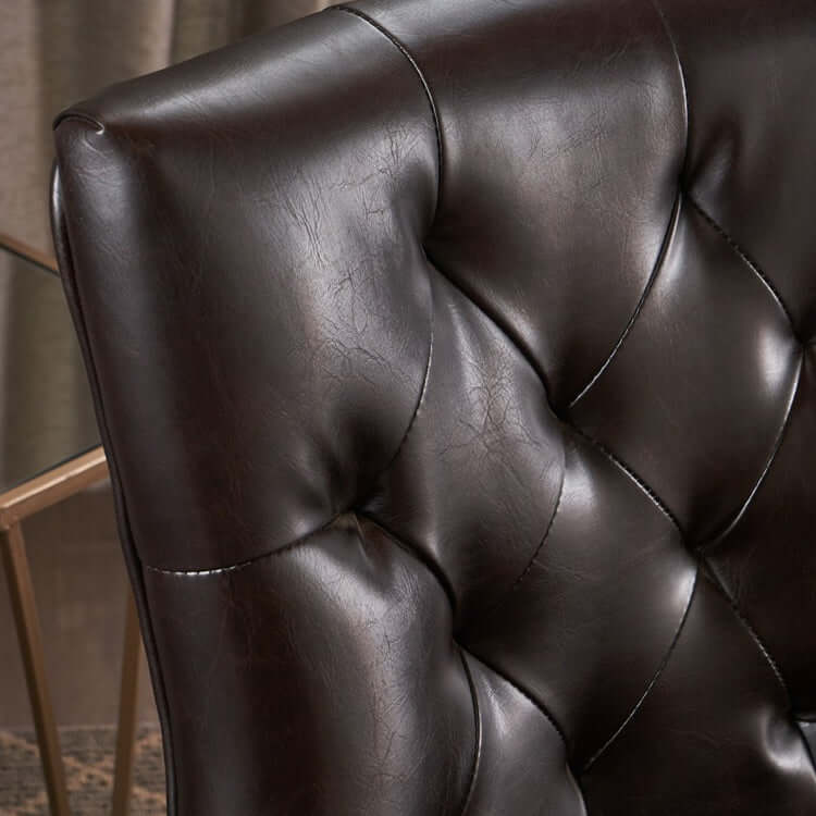 Tufted Leather Dining Room Chairs Z67818