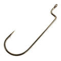 Bronze Offset Worm Hook Size 2/0 100 per Pack J685712