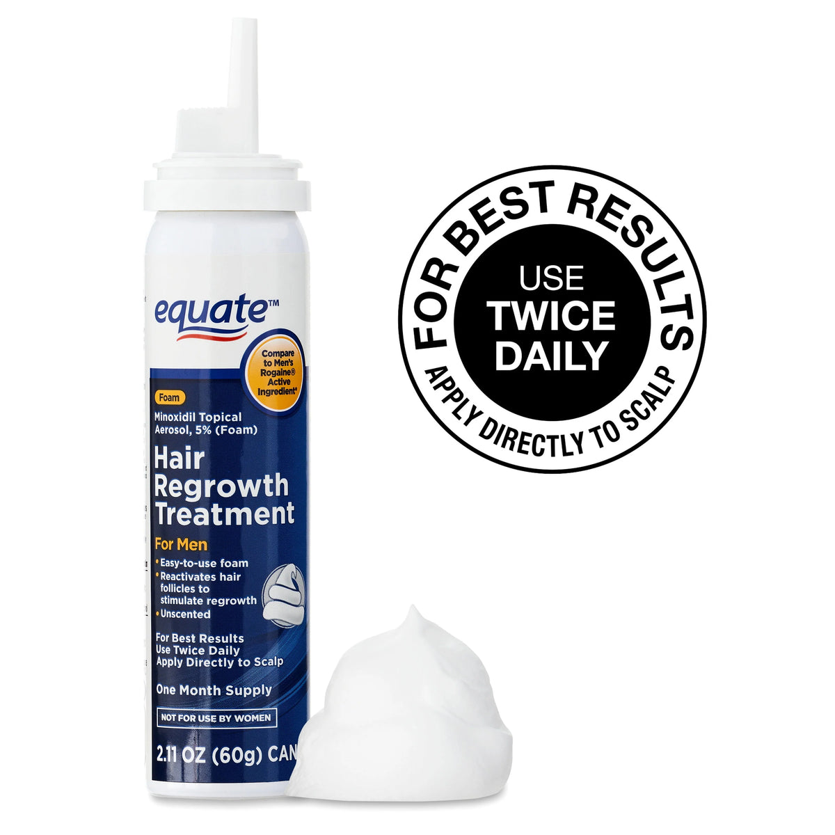 Minoxidil 5 % Topical Aerosol Foam 3 Piece F82472