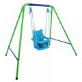 Folding Metal Swing Play Set with Safety Harness I574923
