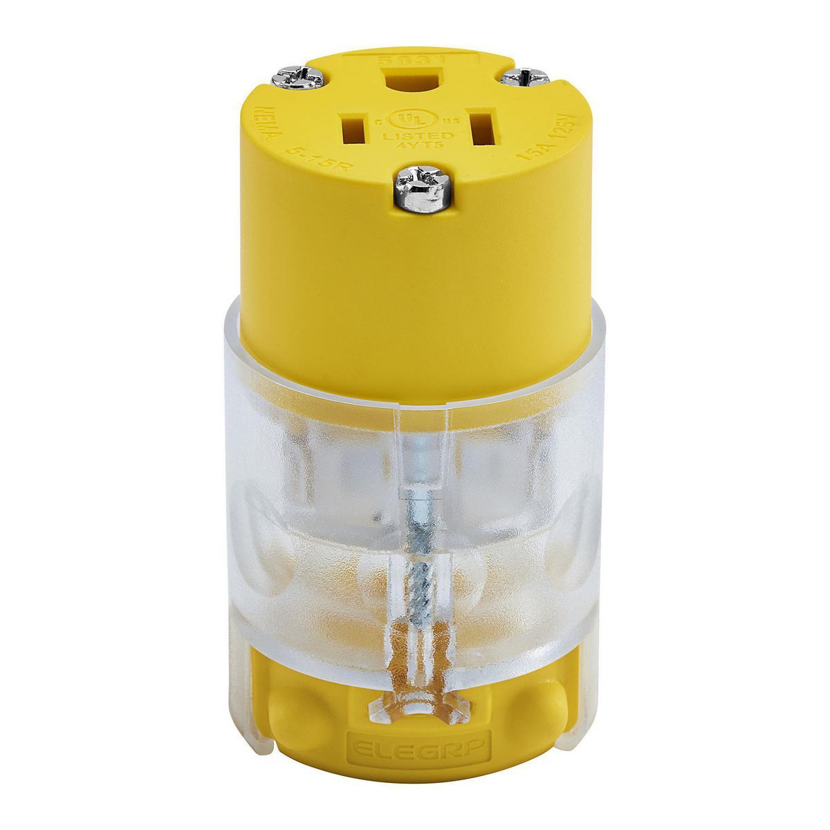 125V 15 Amp 12-18 AWG Light Up Female Connector X135