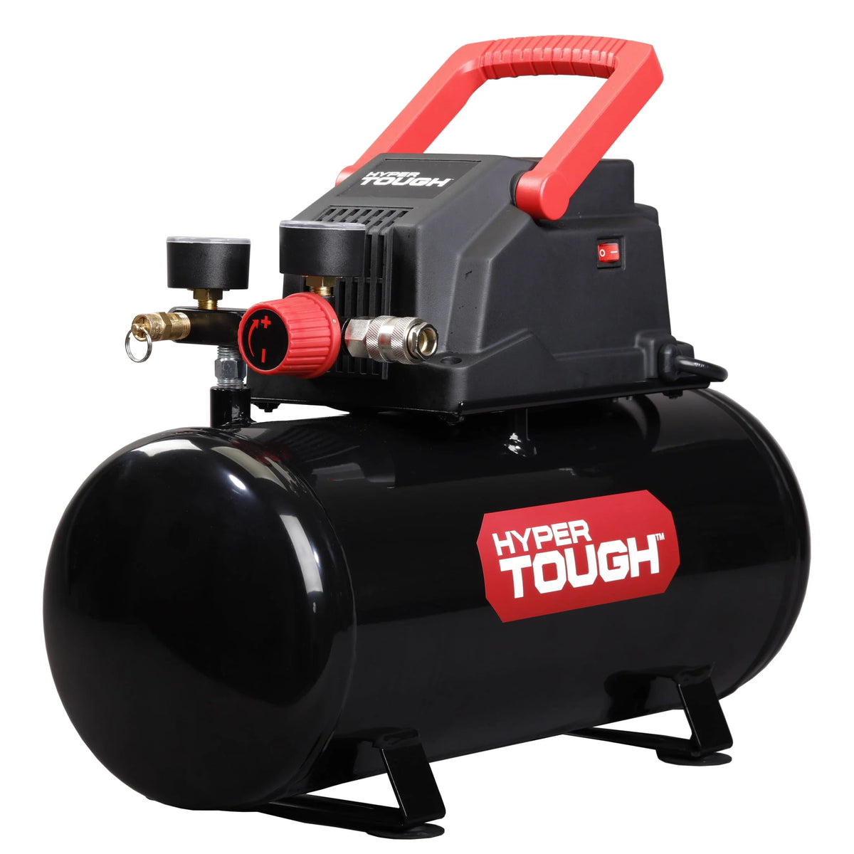 3 Gallon Oil-free Portable Air Compressor with Hose & Inflation Accessory Kit, 100 PSI C14981