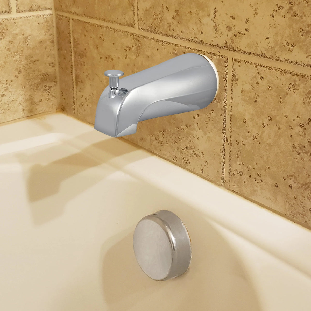 Metal Tub Spout with Diverter in Chrome L169156
