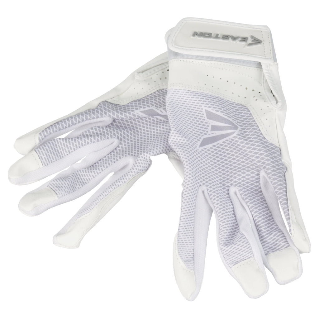 White Large Fastpitch Softball Batting Gloves G38300