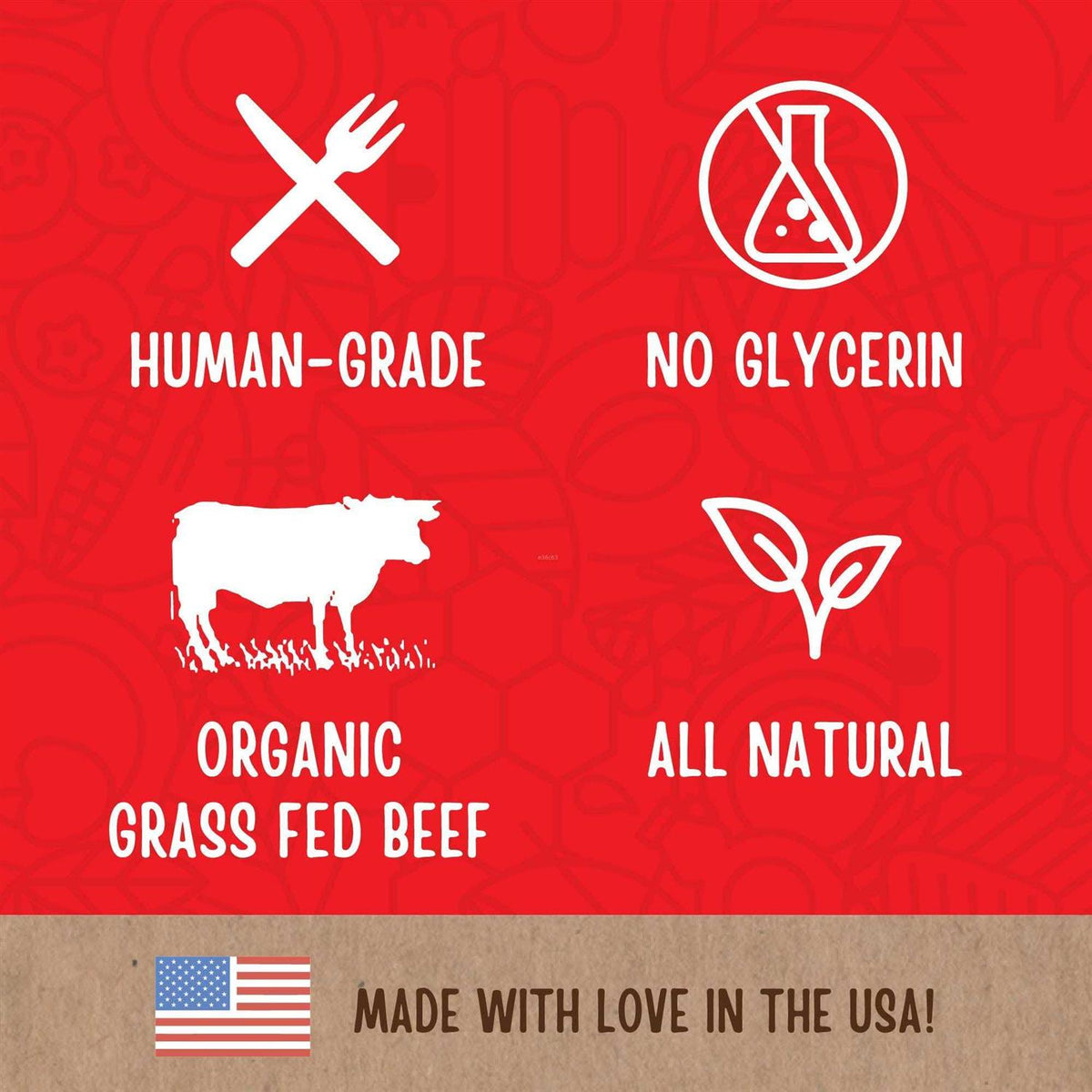 Organic Beef Jerky Dog Treats M183247