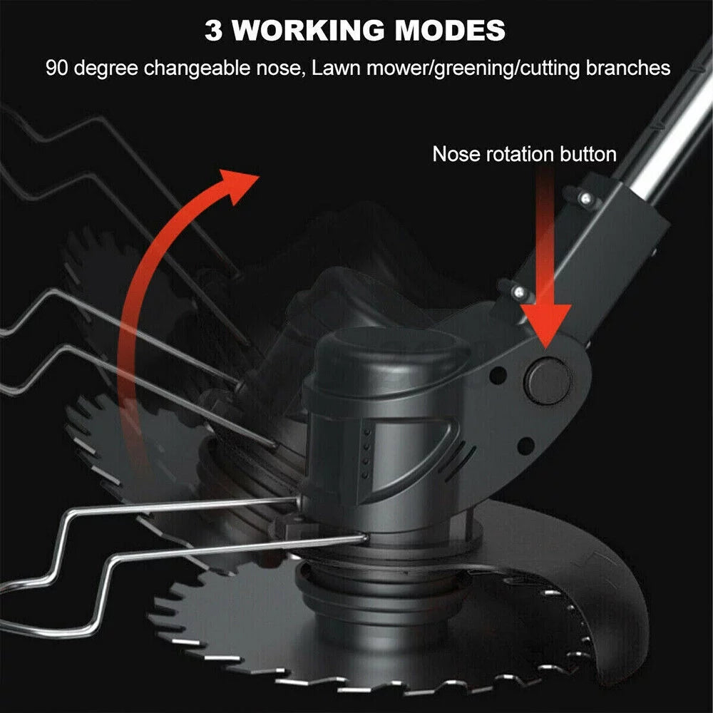 Cordless Electric Weed Eater Lawn Edger Grass String Trimmer U426