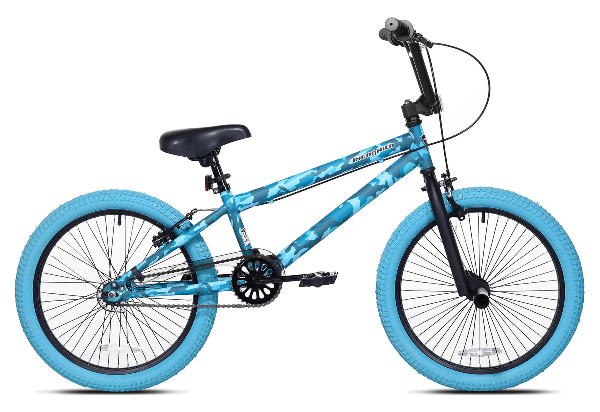 20-inch Turquoise Blue Camouflage BMX Child Bike P7127