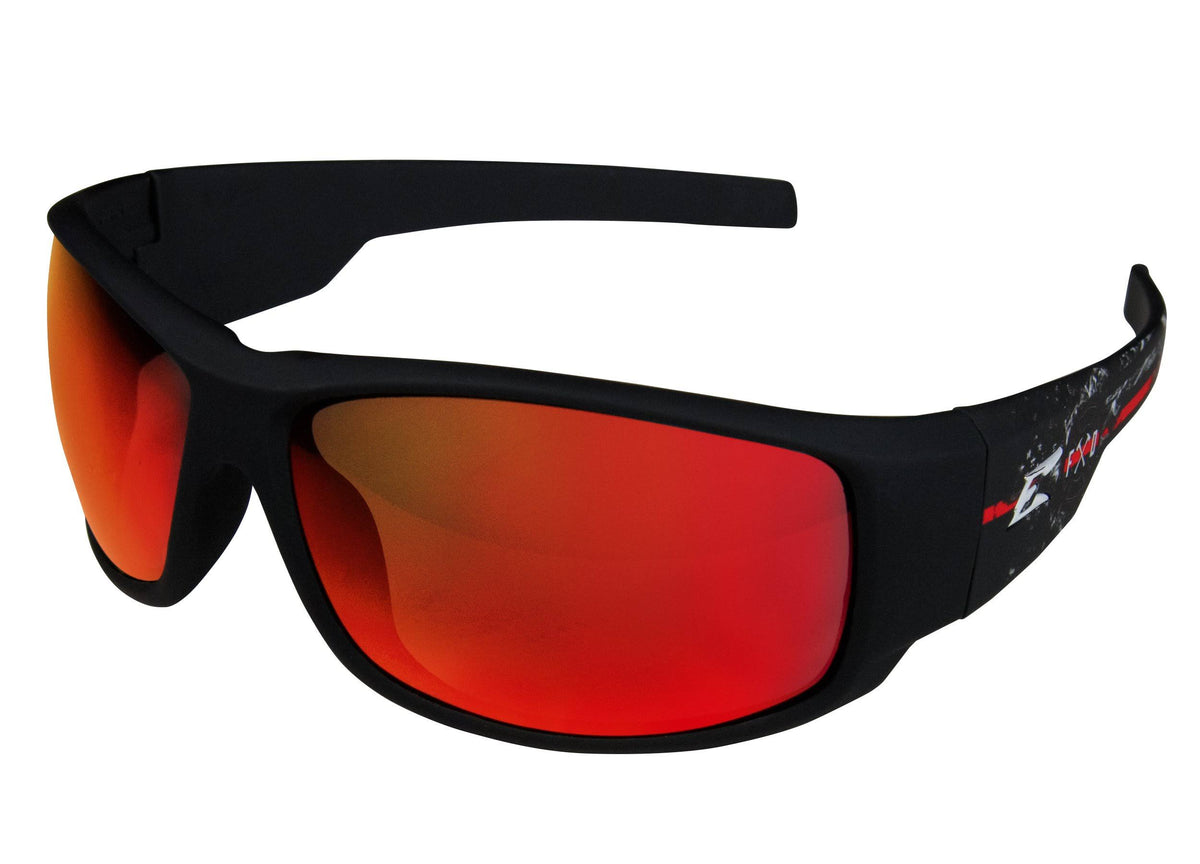 Soft-Touch Black RED Tactical Eyewear F718